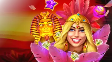 Image featuring an Egyptian pharaoh and a goddess promoting the Адмирал Money Shot Tournament with colorful gems and symbols, set against a vibrant sunset backdrop.